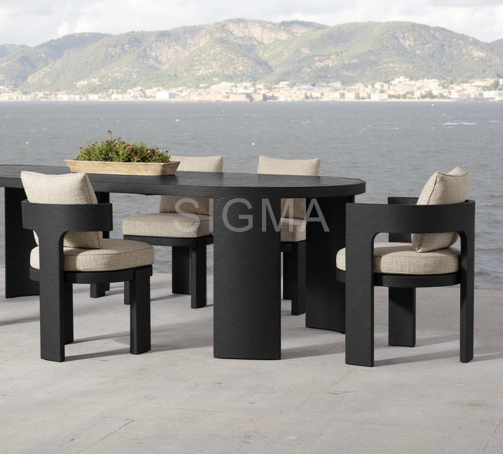 Custom Outdoor Furniture Modular Dining Set Modern Design Alfresco Outdoor Living