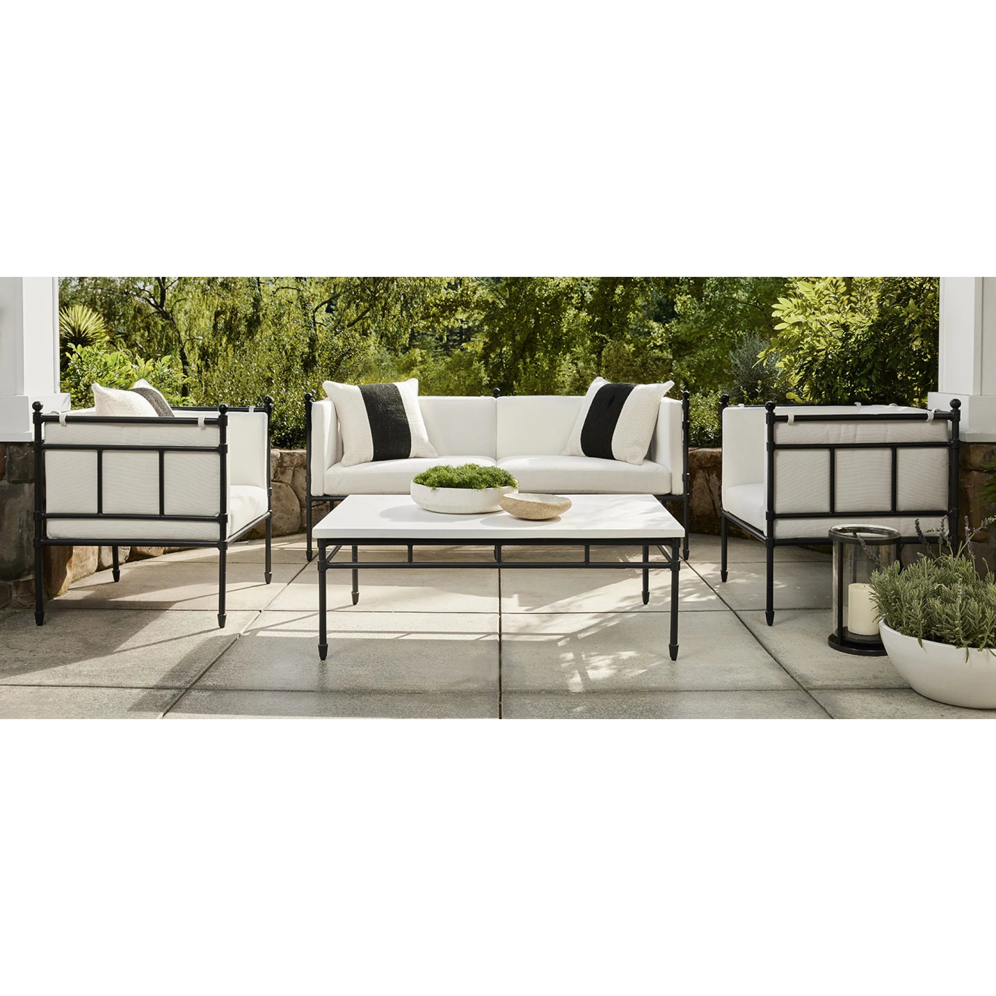 Designer Aluminium Sofa Set Hollow-Out Alfresco Outdoor Living Australia