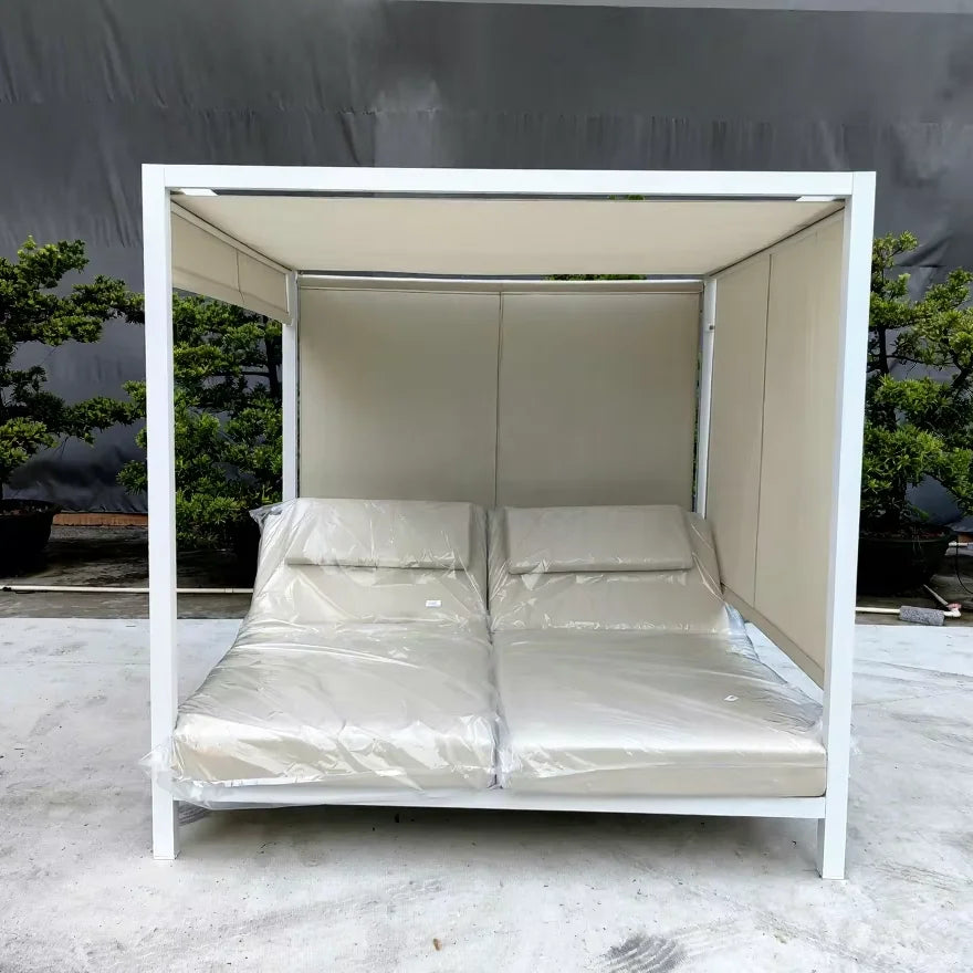 Custom Aluminum Daybed Contemporary Sculptural Alfresco Outdoor Living Australia