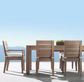 Solid Teak Outdoor Dining Set Modular Customizable 200cm