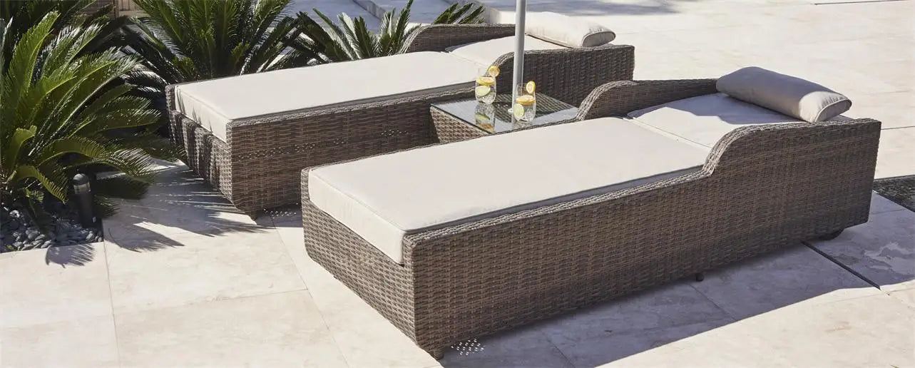 Custom Outdoor Sunbed Lounger Modern Rattan Alfresco Outdoor Living Australia
