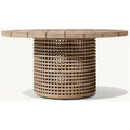 Custom Teak Furniture Round Dining Set Contemporary Alfresco Outdoor Living Australia