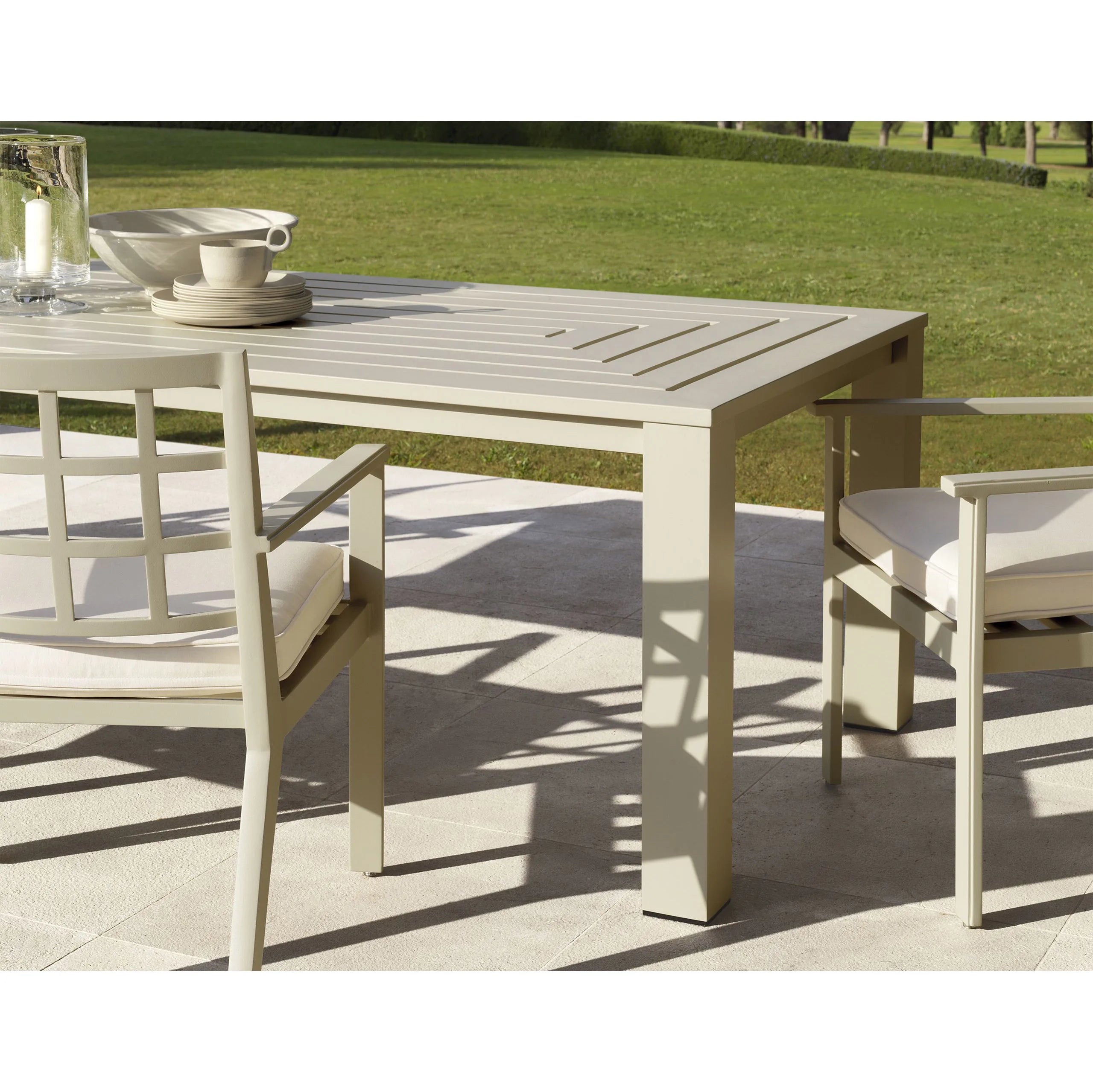 Aluminium Dining Set 6-Seater Garden Furniture Traditional Alfresco Outdoor Living Australia