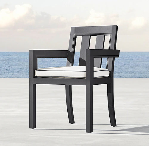 Aluminium 8 Seater Outdoor Dining Set Contemporary Architectural Design