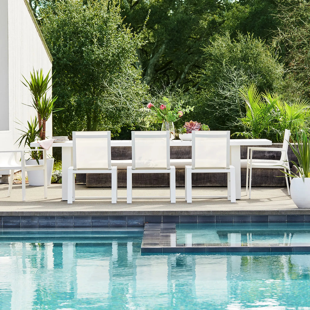 Modern Aluminium Outdoor Dining Set Contemporary Design Alfresco Outdoor Living Australia