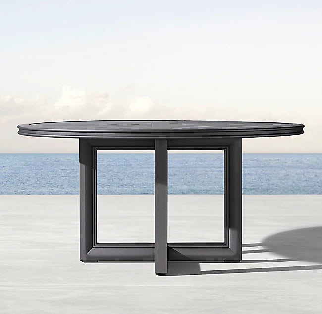 Custom Dining Table Aluminum Set Contemporary Alfresco Outdoor Living Australia