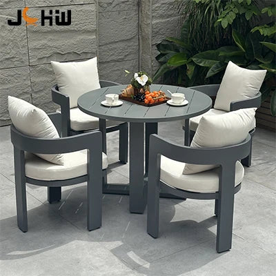Modern Weathered Aluminum Outdoor Dining Set Custom Alfresco Outdoor Living Australia