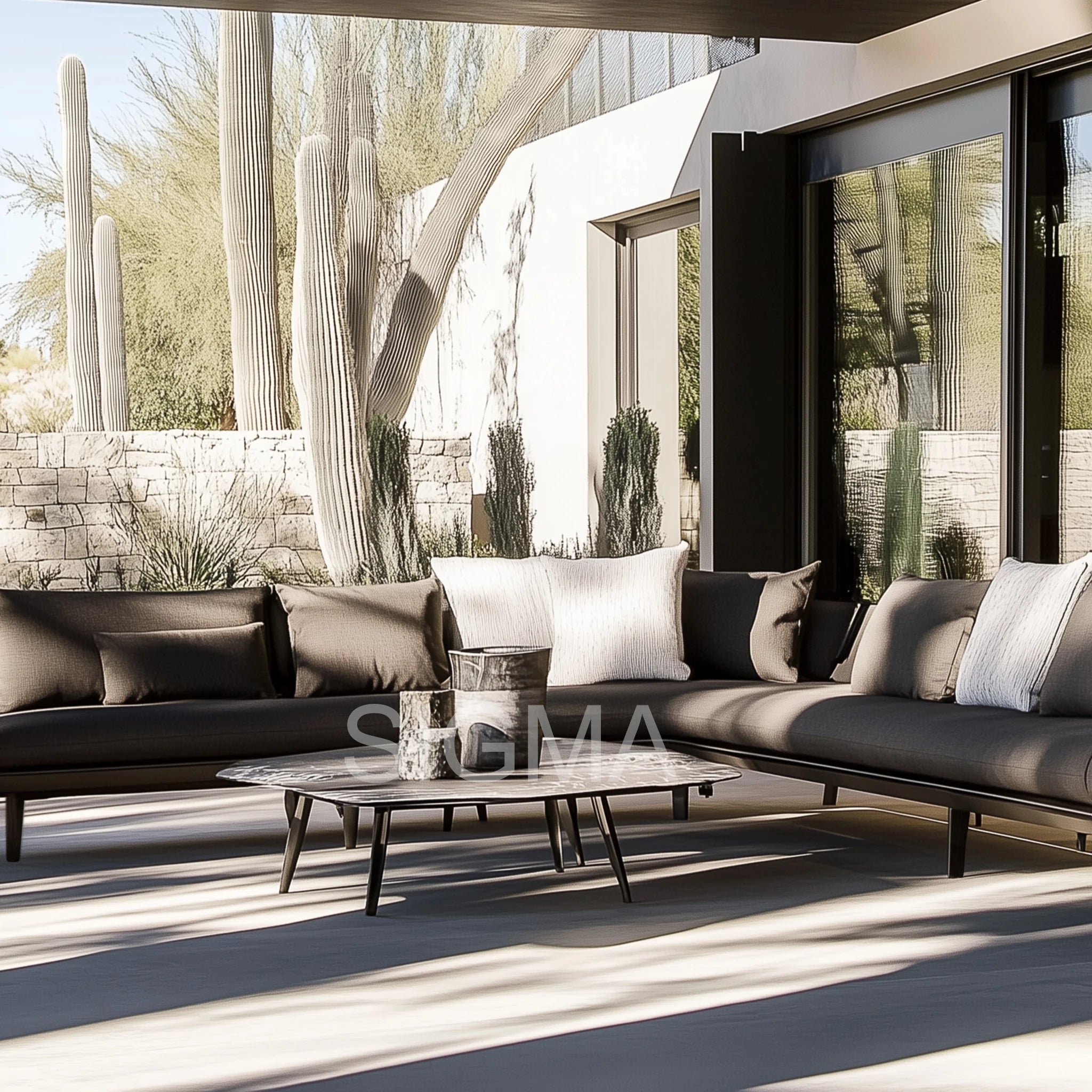 Custom Outdoor Dining Setting Aluminum Table Armchairs Alfresco Outdoor Living Australia
