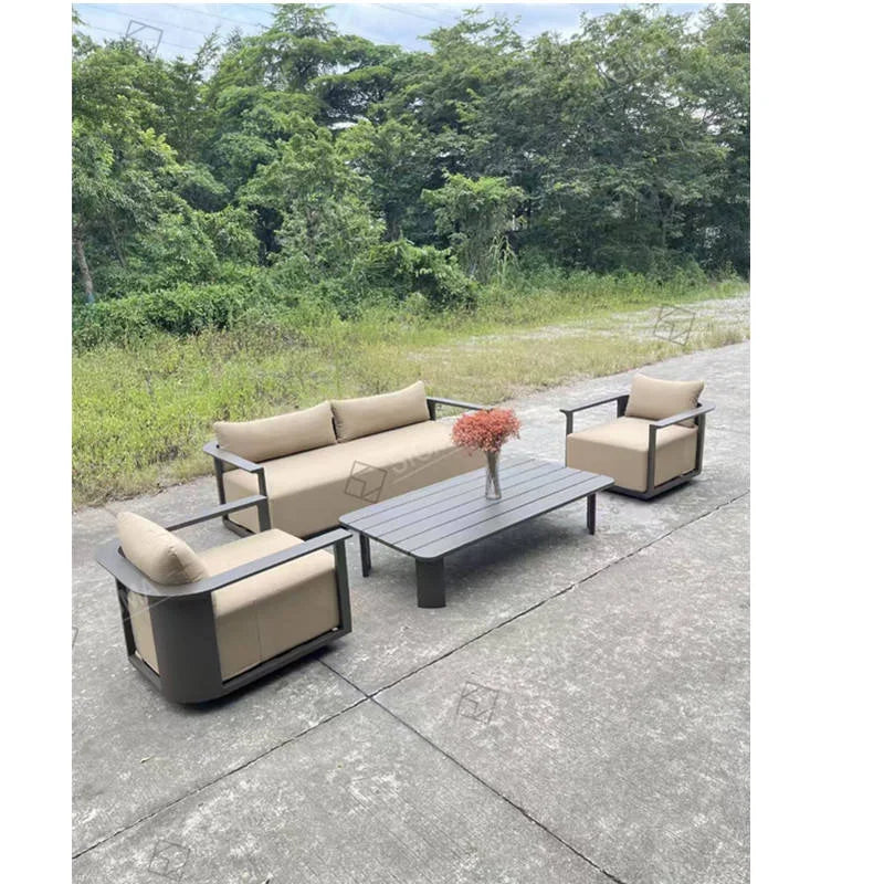 Modular Aluminum Sofa Set Modern Sculptural Alfresco Outdoor Living Australia