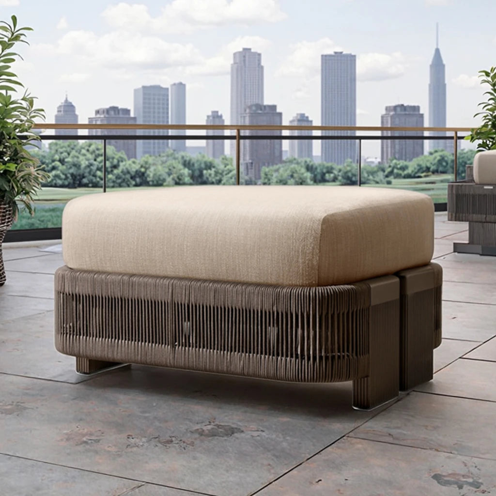 Custom Outdoor Furniture Ottoman Modern Weaving Alfresco Outdoor Living Australia