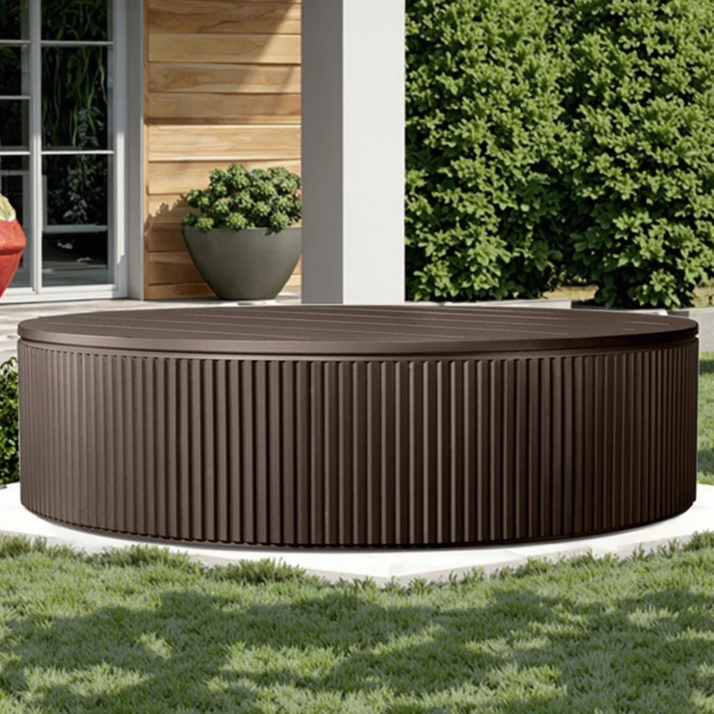 Custom Outdoor Coffee Table Round Modern Alfresco Outdoor Living Australia