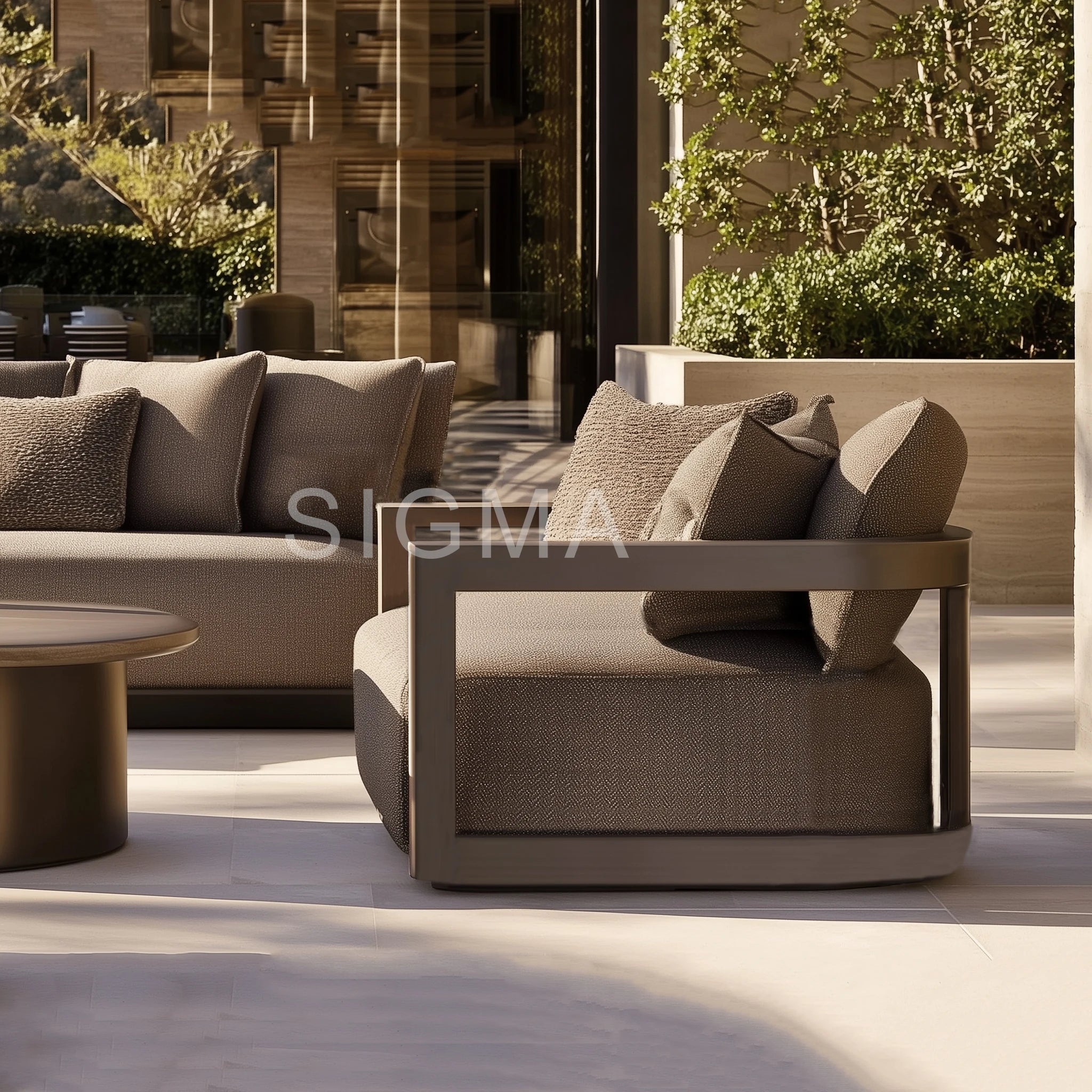 Custom Outdoor Dining Set Modern Aluminum Alfresco Outdoor Living Australia