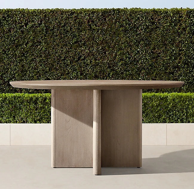 Teak Dining Set, Half Moon Chairs, Alfresco Outdoor Living Australia