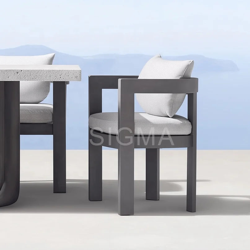 Designer Aluminium Outdoor Dining Set Modern Alfresco Outdoor Living Australia