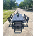 Custom Aluminum Dining Set Modern Alfresco Outdoor Living Australia