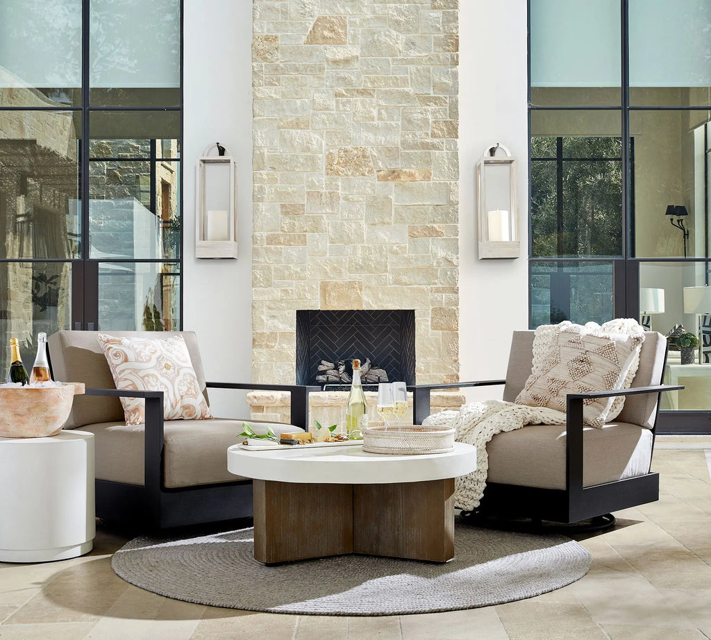 Outdoor Swivel Sofa Chair Modern Aluminium Alfresco Outdoor Living Australia