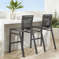 Traditional Aluminum Bar Stool Designer Outdoor Furniture Alfresco Outdoor Living