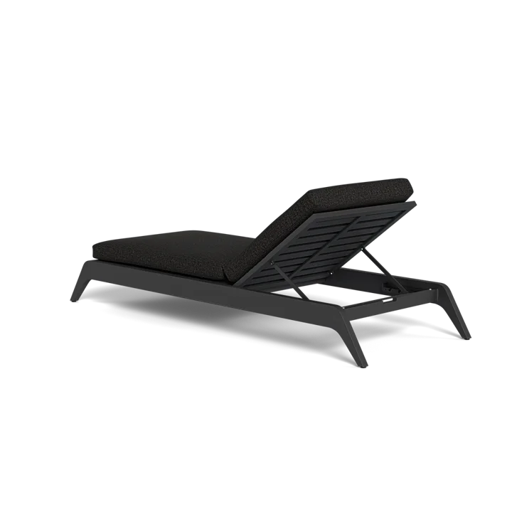 Aluminum Sun Lounger Contemporary Adjustable Alfresco Outdoor Living