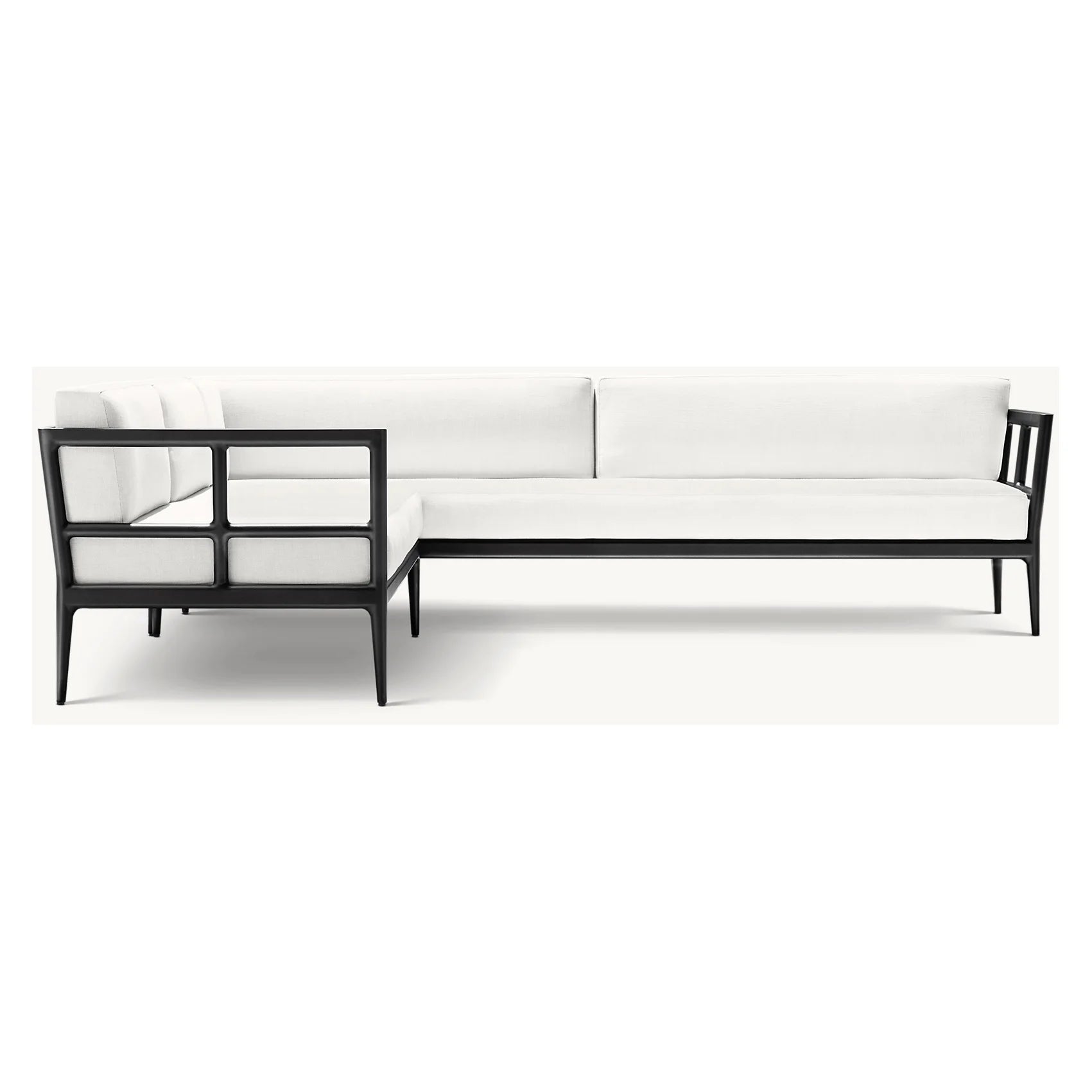 Contemporary L-Shaped Aluminium Sofa Custom Alfresco Outdoor Living Australia