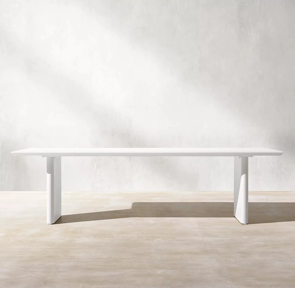 Custom Outdoor Furniture Aluminum Rectangle Dining Table Handcrafted Alfresco Outdoor Living Australia