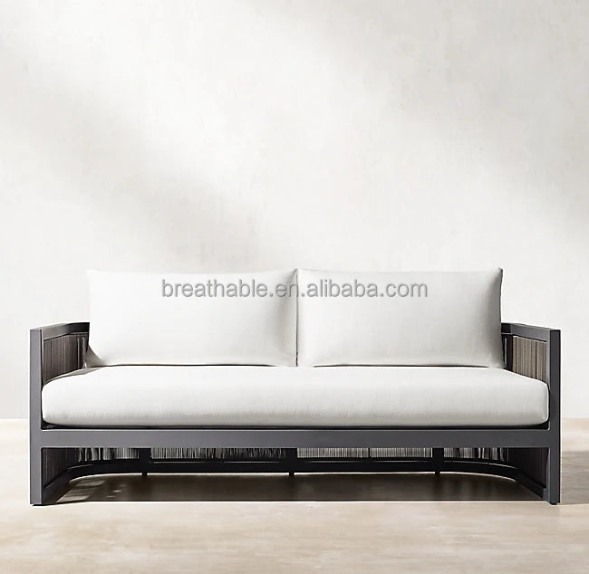 Custom Outdoor Furniture Modular Aluminium Sofa Set Modern Alfresco Outdoor Living Australia