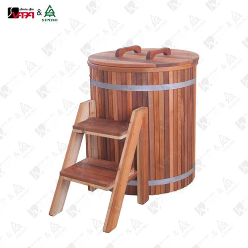 Cedar Barrel Cold Plunge Tub Handcrafted Alfresco Outdoor Living Australia