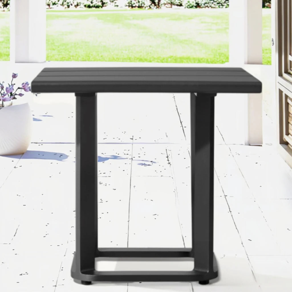 Custom Aluminium Side Table Minimalist Design Alfresco Outdoor Living Australia