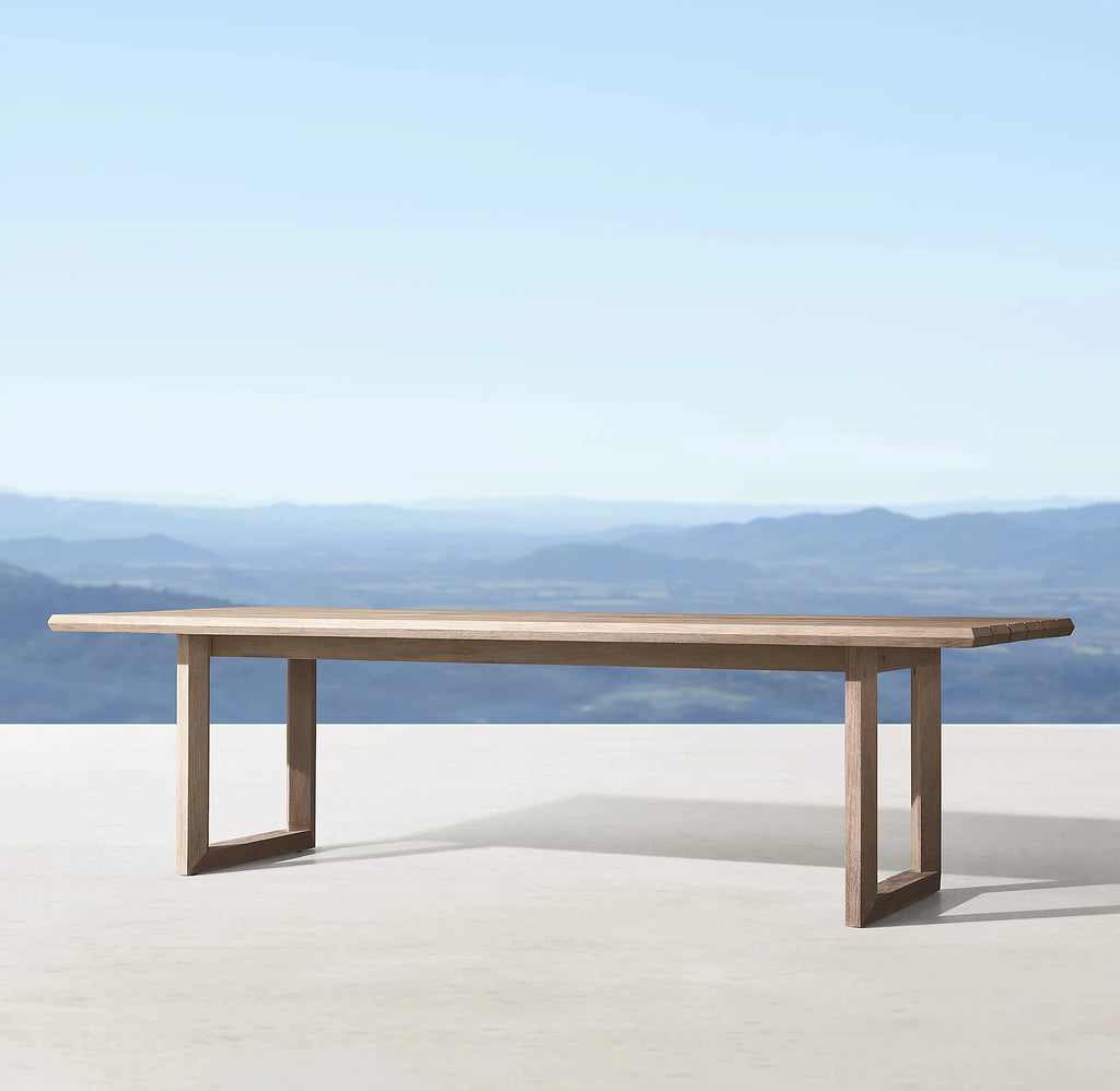 Designer Teak Dining Set Contemporary Alfresco Outdoor Living Australia