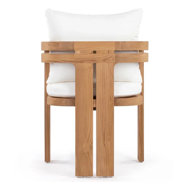 Teak Dining Chair Curved Backrest Alfresco Outdoor Living Australia
