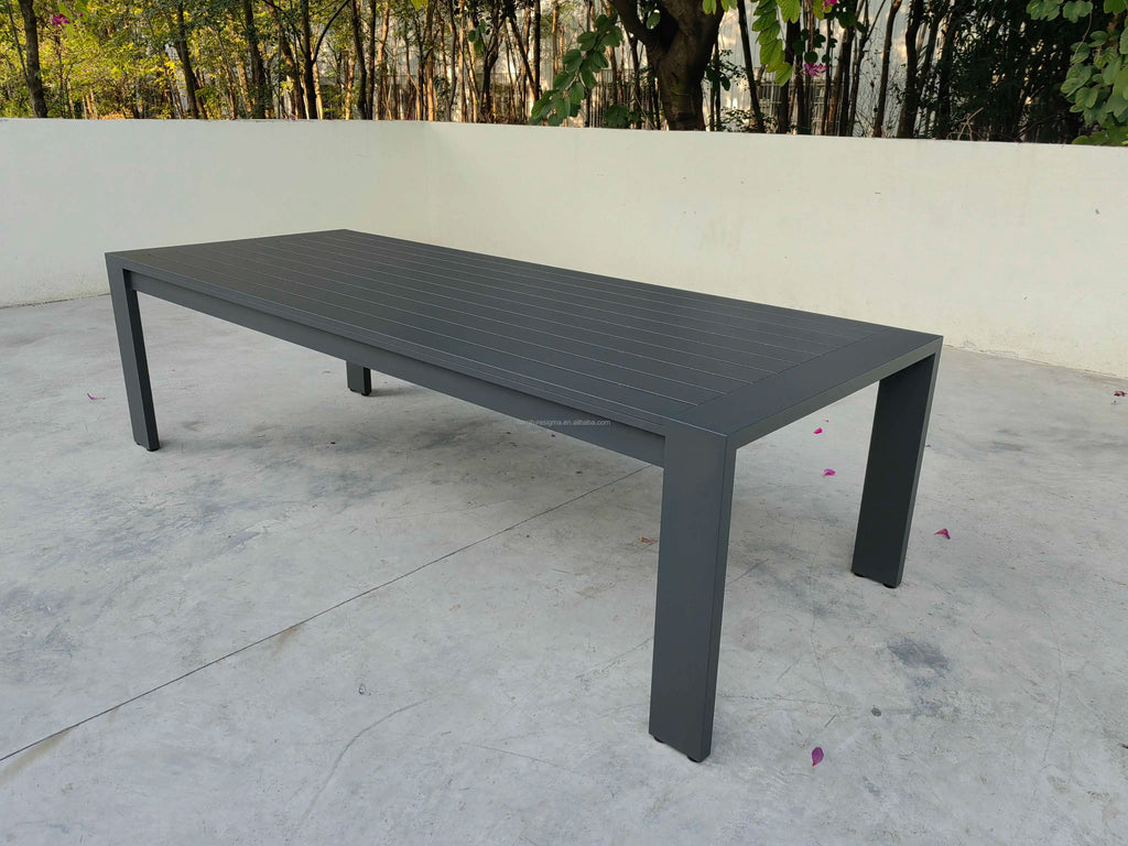 Custom Outdoor Dining Set 8-Seater Aluminum Contemporary Alfresco Outdoor Living Australia