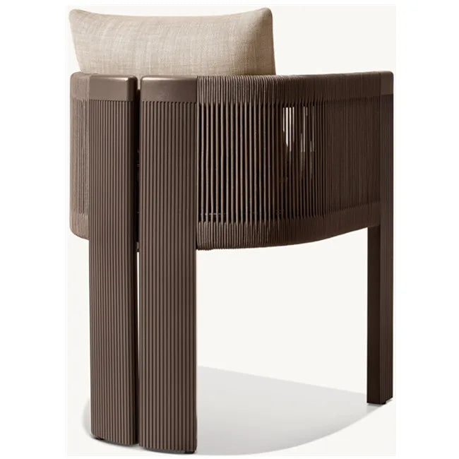 Designer Outdoor Dining Chair Mixed Materials Aluminum Alfresco Outdoor Living Australia