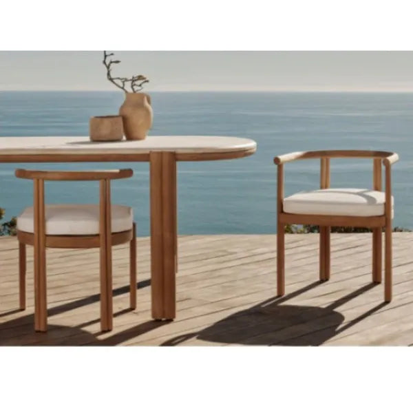 Custom Teak Outdoor Dining Set Contemporary Design Alfresco Outdoor Living Australia
