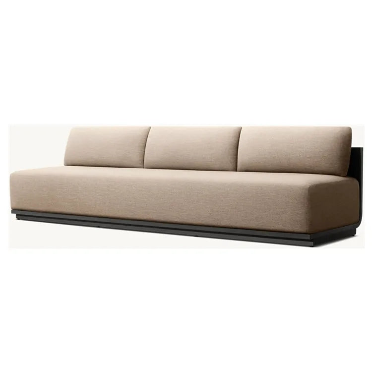 Custom U-Shaped Outdoor Sofa Sectional Set Architectural Aluminium Alfresco Outdoor Living Australia