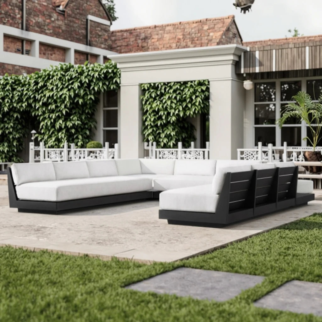 Custom Outdoor Sectional Sofa Set Modern Aluminium Alfresco Outdoor Living Australia