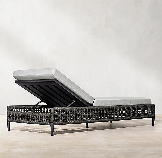 Custom Outdoor Sun Lounger Rope Weaving Contemporary Alfresco Outdoor Living Australia