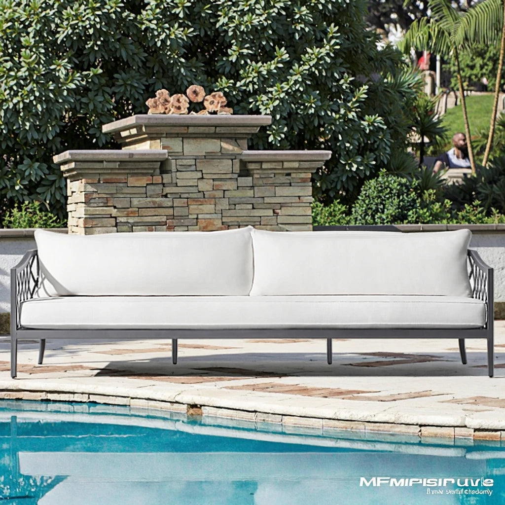 Designer Outdoor Sofa Metal Contemporary Deep Seat Alfresco Outdoor Living Australia