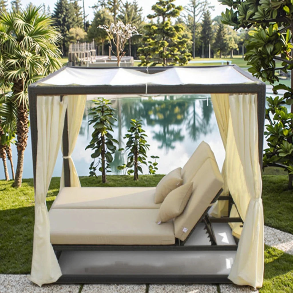 Custom Outdoor Daybed Sun Lounger Modern Resort Alfresco Outdoor Living Australia