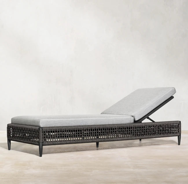 Custom Outdoor Sun Lounger Rope Weaving Contemporary Alfresco Outdoor Living Australia