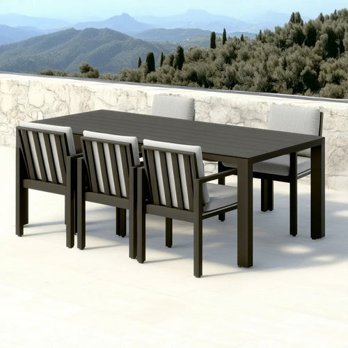 Custom Aluminum Dining Set Contemporary Alfresco Outdoor Living Australia