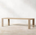 Teak Outdoor Dining Table Modern Rectangular Alfresco Outdoor Living Australia
