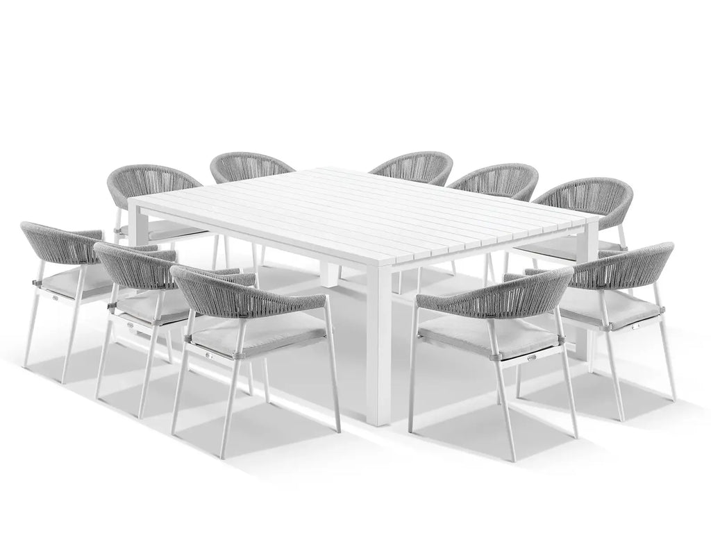 Custom Outdoor Furniture 10 Seater Set Modern Alfresco Outdoor Living Australia