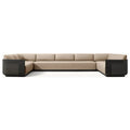 Custom U-Shaped Outdoor Sofa Sectional Set Architectural Aluminium Alfresco Outdoor Living Australia