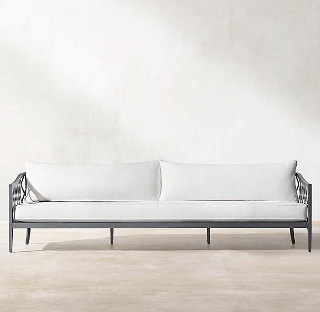 Designer Outdoor Sofa Metal Contemporary Deep Seat Alfresco Outdoor Living Australia