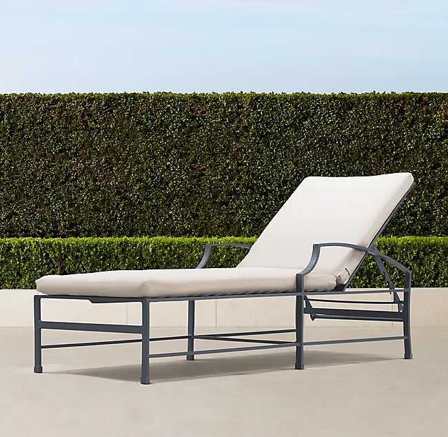 Designer Sun Lounger Contemporary Aluminium Alfresco Outdoor Living Australia