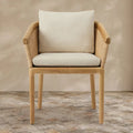 Teak Rattan Outdoor Dining Chair Traditional Alfresco Outdoor Living Australia
