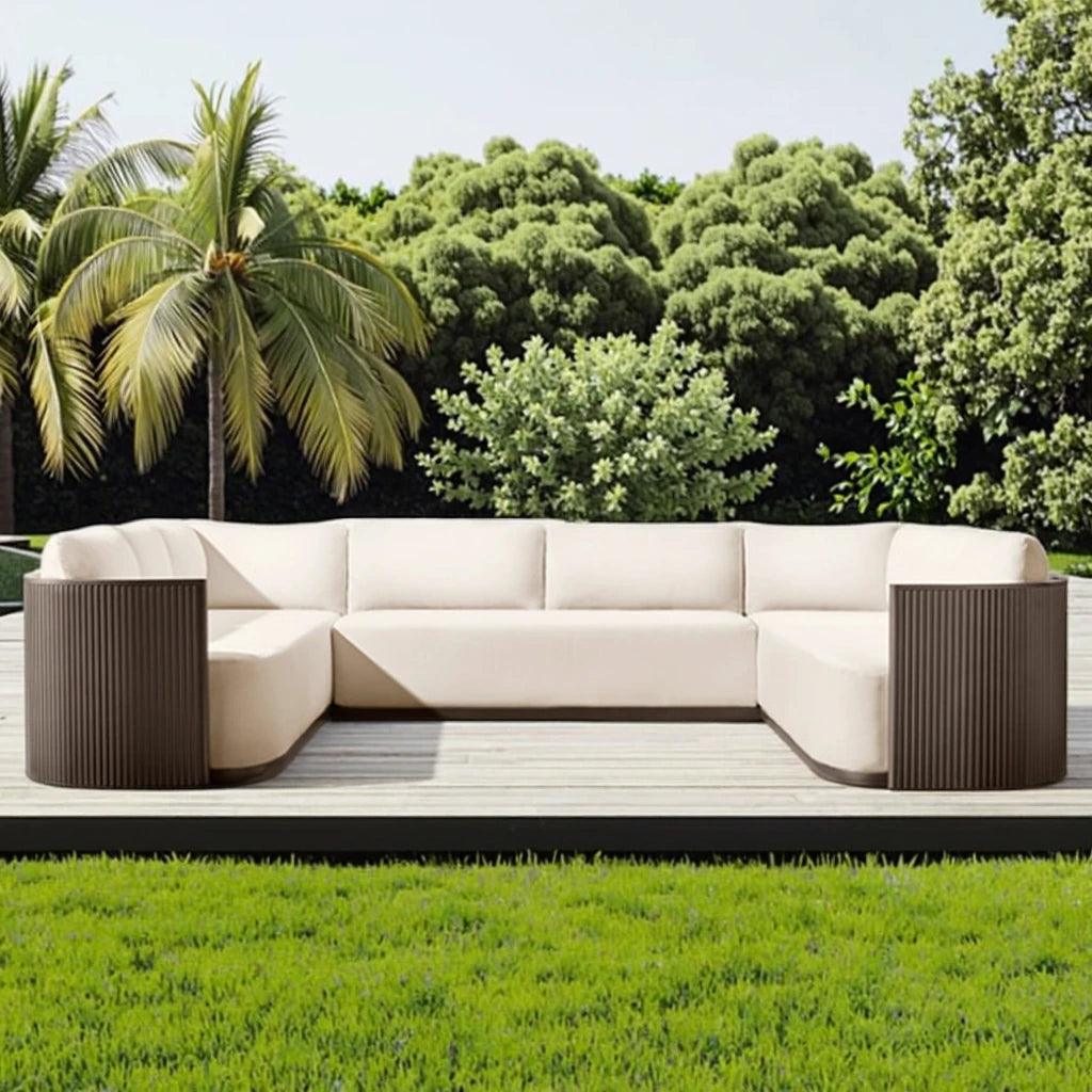 Custom Outdoor Furniture U-Shape Sofa Bold Curves Alfresco Outdoor Living Australia