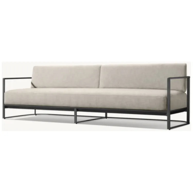 Custom Aluminum Patio Sofa Set Modern Minimalist Alfresco Outdoor Living