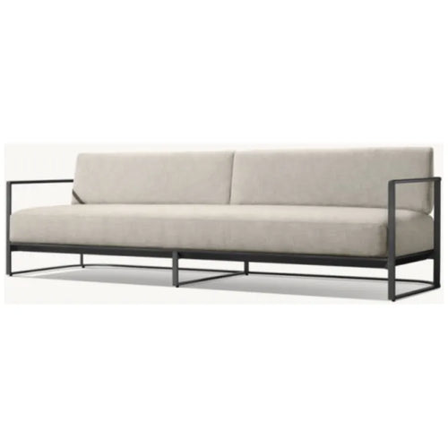 Custom Aluminum Patio Sofa Set Modern Minimalist Alfresco Outdoor Living