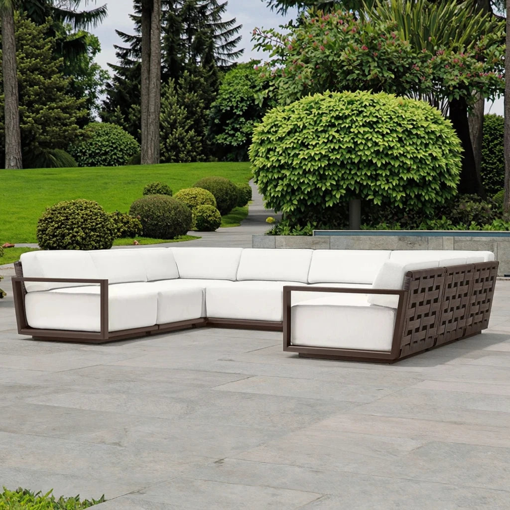 Outdoor U-Shape Sectional Sofa Contemporary Alfresco Outdoor Living Australia