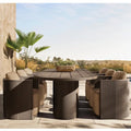 Designer Outdoor Dining Set Bold Curves Aluminum Alfresco Outdoor Living Australia